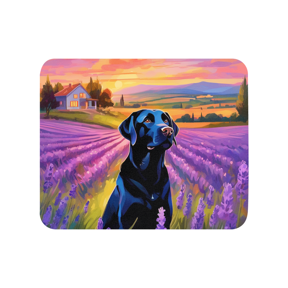 PugMug Custom Black Labrador Retriever Mouse Pad