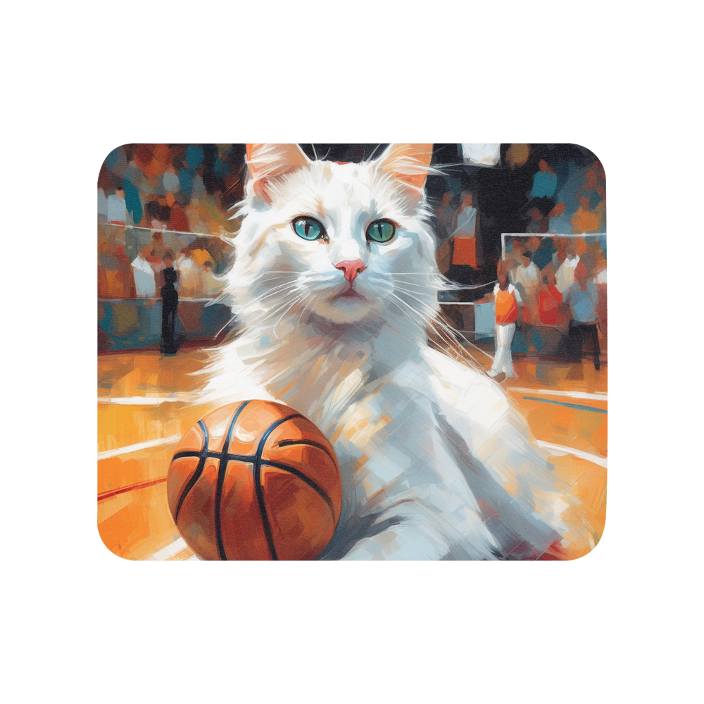 PugMug Custom White Companion Cat Mouse Pad