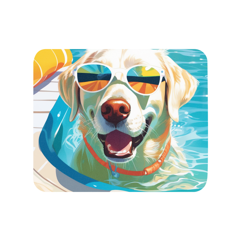 PugMug Custom White Labrador Retriever Mouse Pad