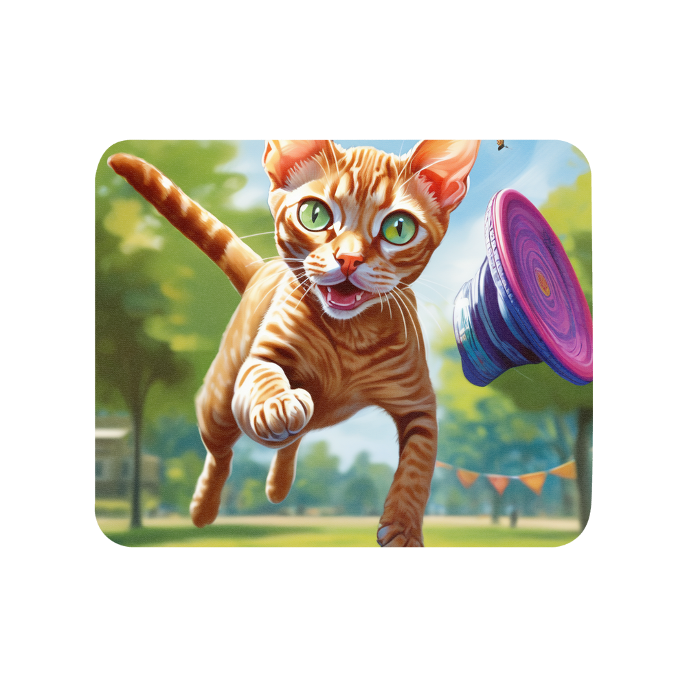 PugMug Custom Tabby Devon Rex Cat Mouse Pad