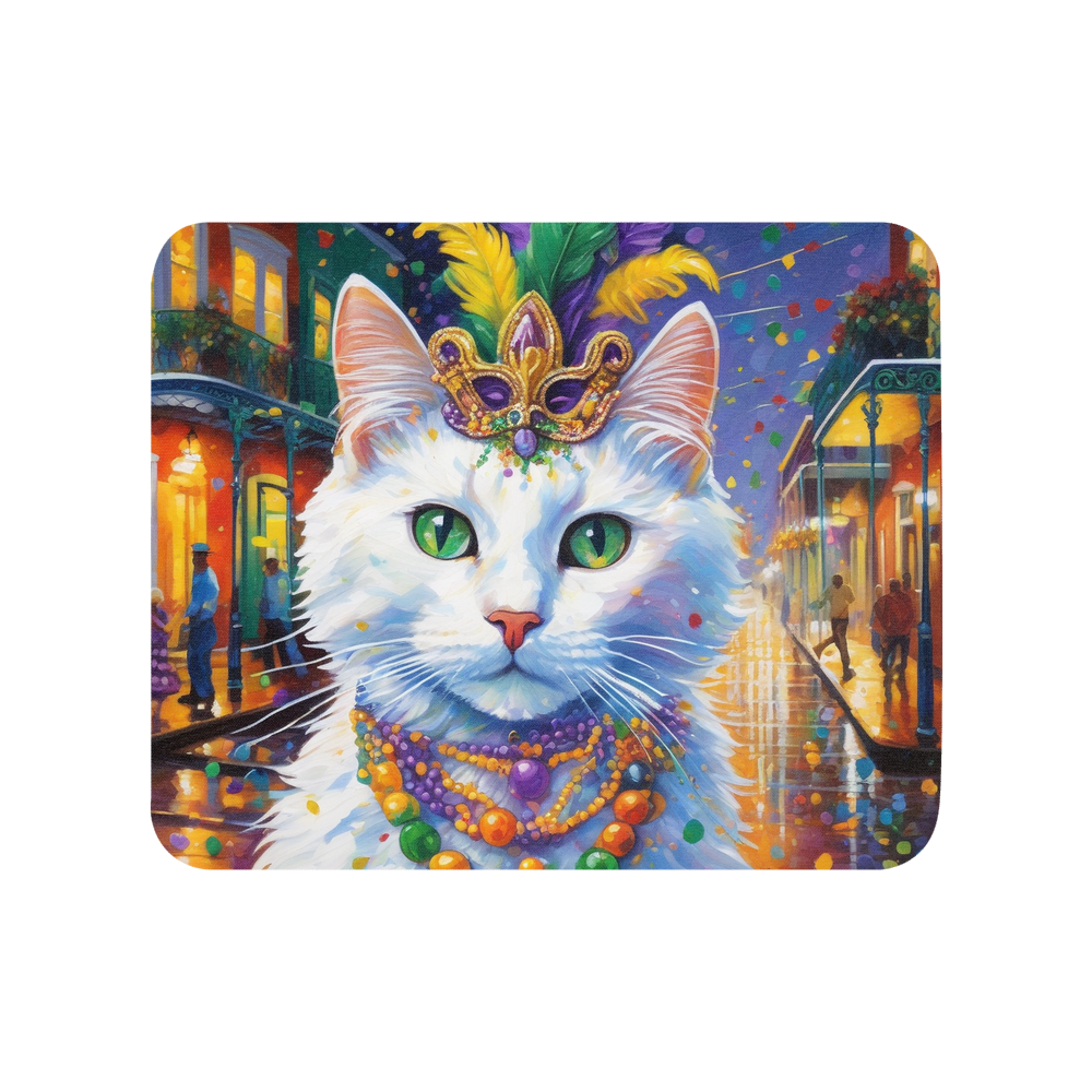 PugMug Custom White Companion Cat Mouse Pad