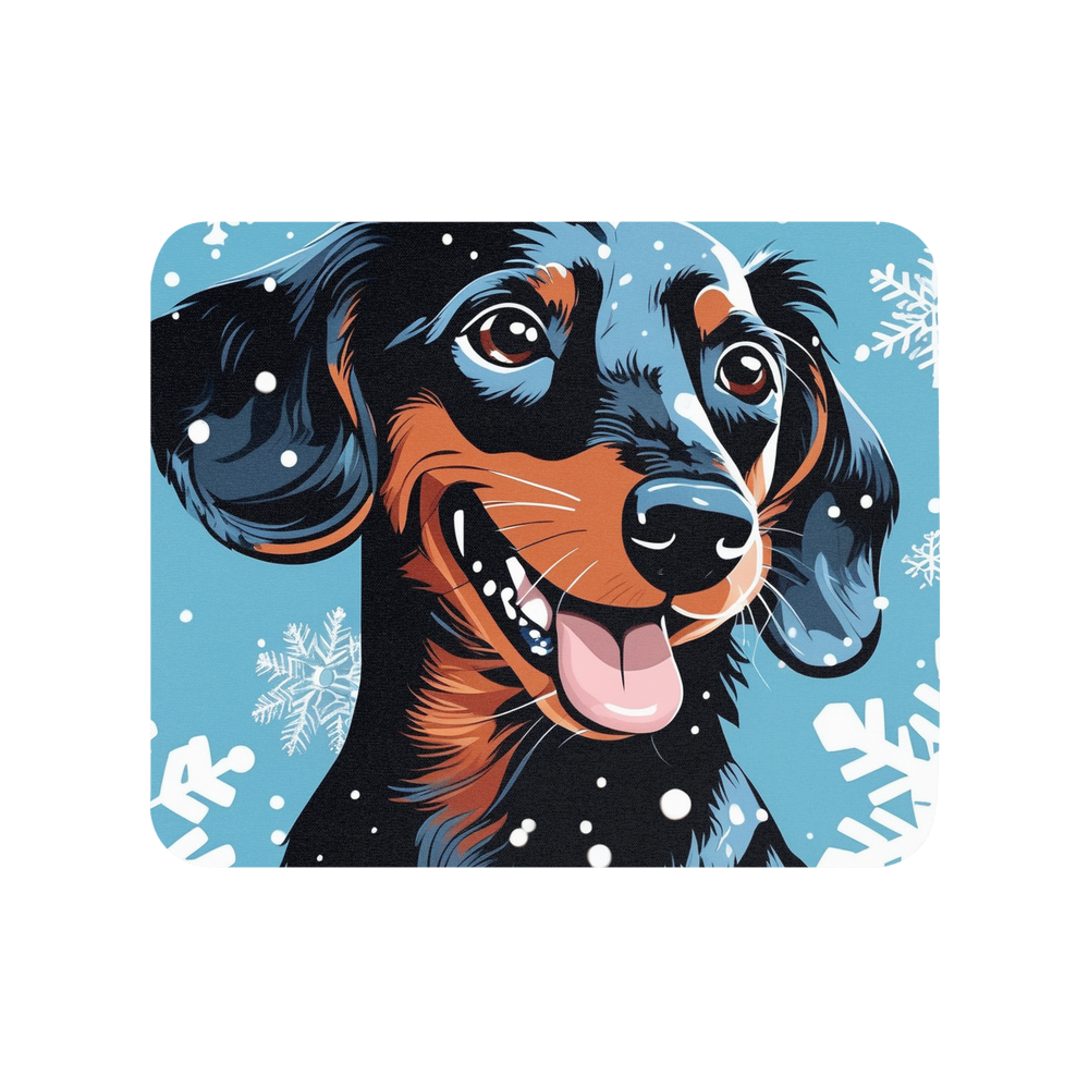 PugMug Custom Black Dachshund Mouse Pad
