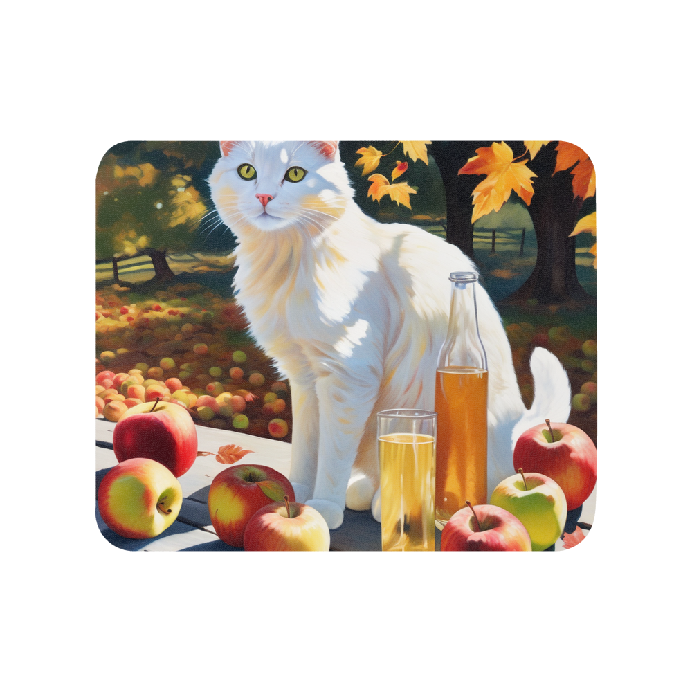 PugMug Custom White Companion Cat Mouse Pad