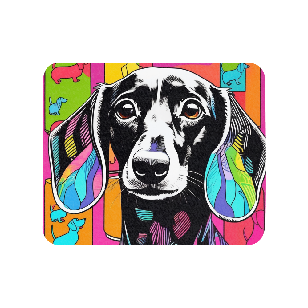 PugMug Custom Black Dachshund Mouse Pad