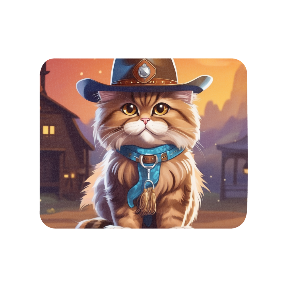 PugMug Custom Tabby Persian Cat Mouse Pad