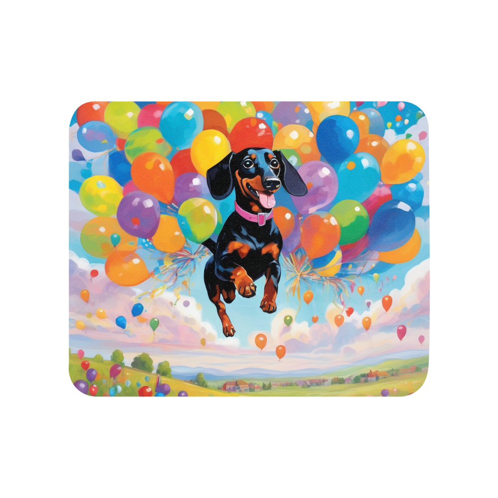 PugMug Custom Black Dachshund Mouse Pad