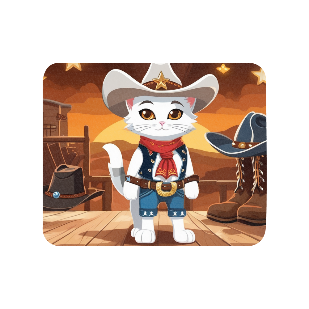 PugMug Custom White Companion Cat Mouse Pad