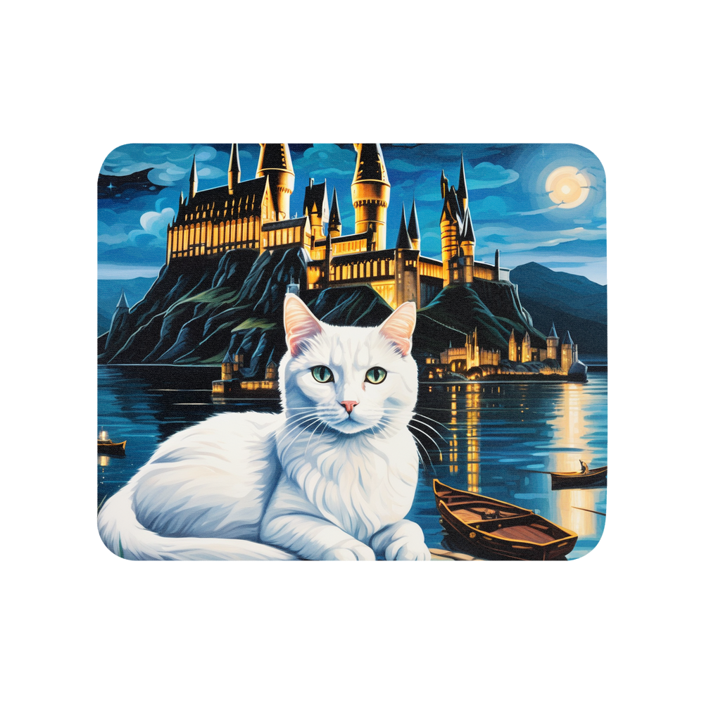 PugMug Custom White Companion Cat Mouse Pad