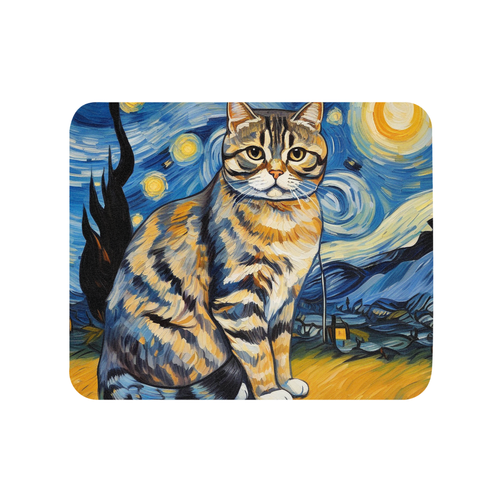 PugMug Custom Tabby Scottish Fold Cat Mouse Pad