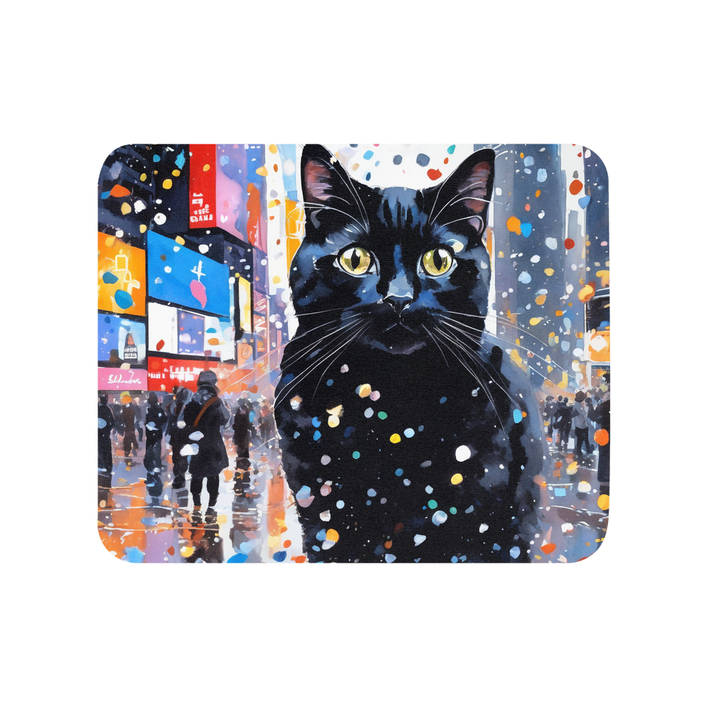 PugMug Custom Black Ragdoll Cat Mouse Pad