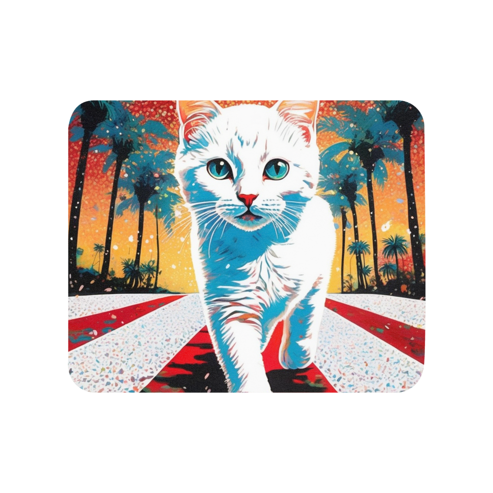 PugMug Custom White Companion Cat Mouse Pad