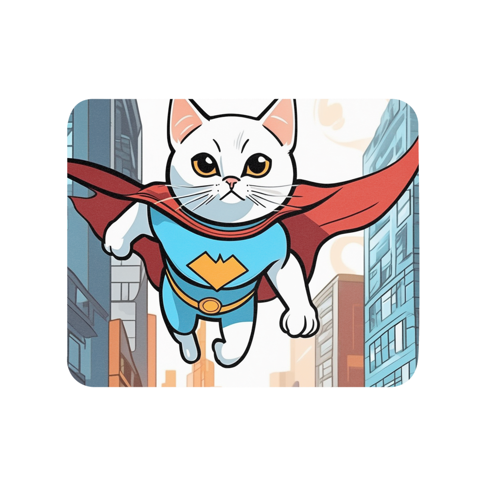 PugMug Custom White Companion Cat Mouse Pad