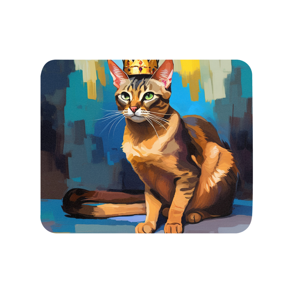 PugMug Custom Tabby Abyssinian Cat Mouse Pad