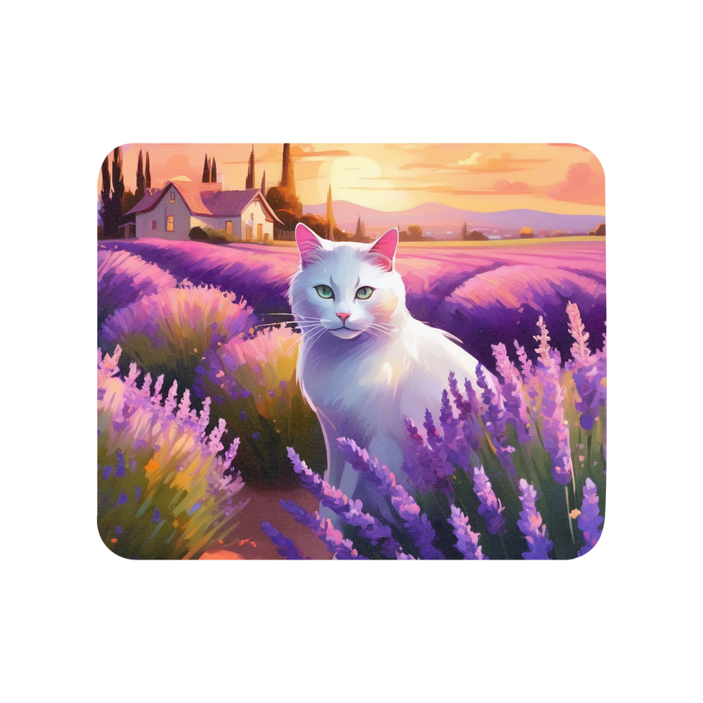 PugMug Custom White Companion Cat Mouse Pad