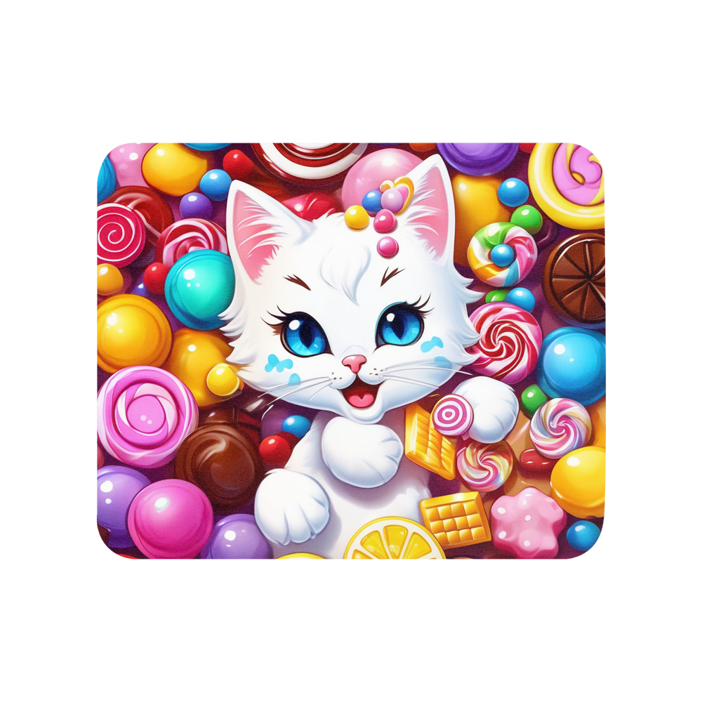 PugMug Custom White Companion Cat Mouse Pad