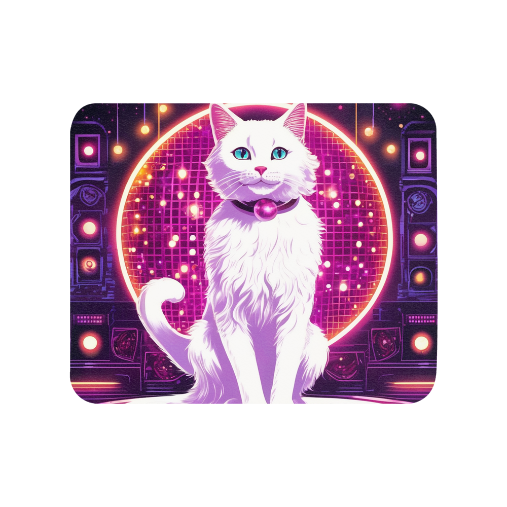 PugMug Custom White Companion Cat Mouse Pad