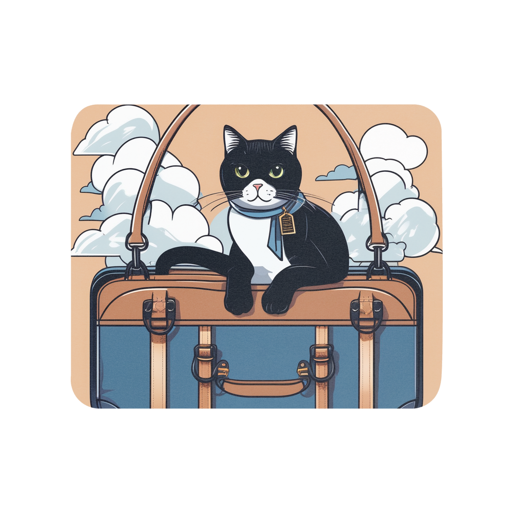 PugMug Custom Black British Shorthair Cat Mouse Pad