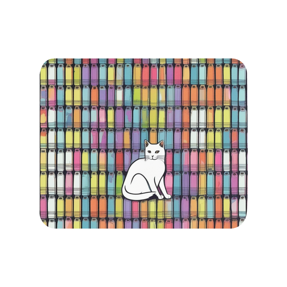 PugMug Custom White Companion Cat Mouse Pad