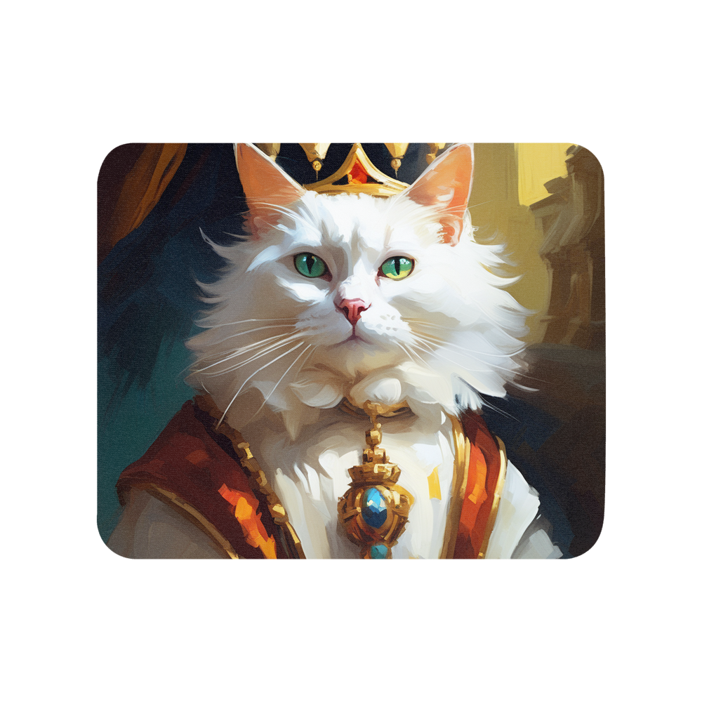 PugMug Custom White Companion Cat Mouse Pad