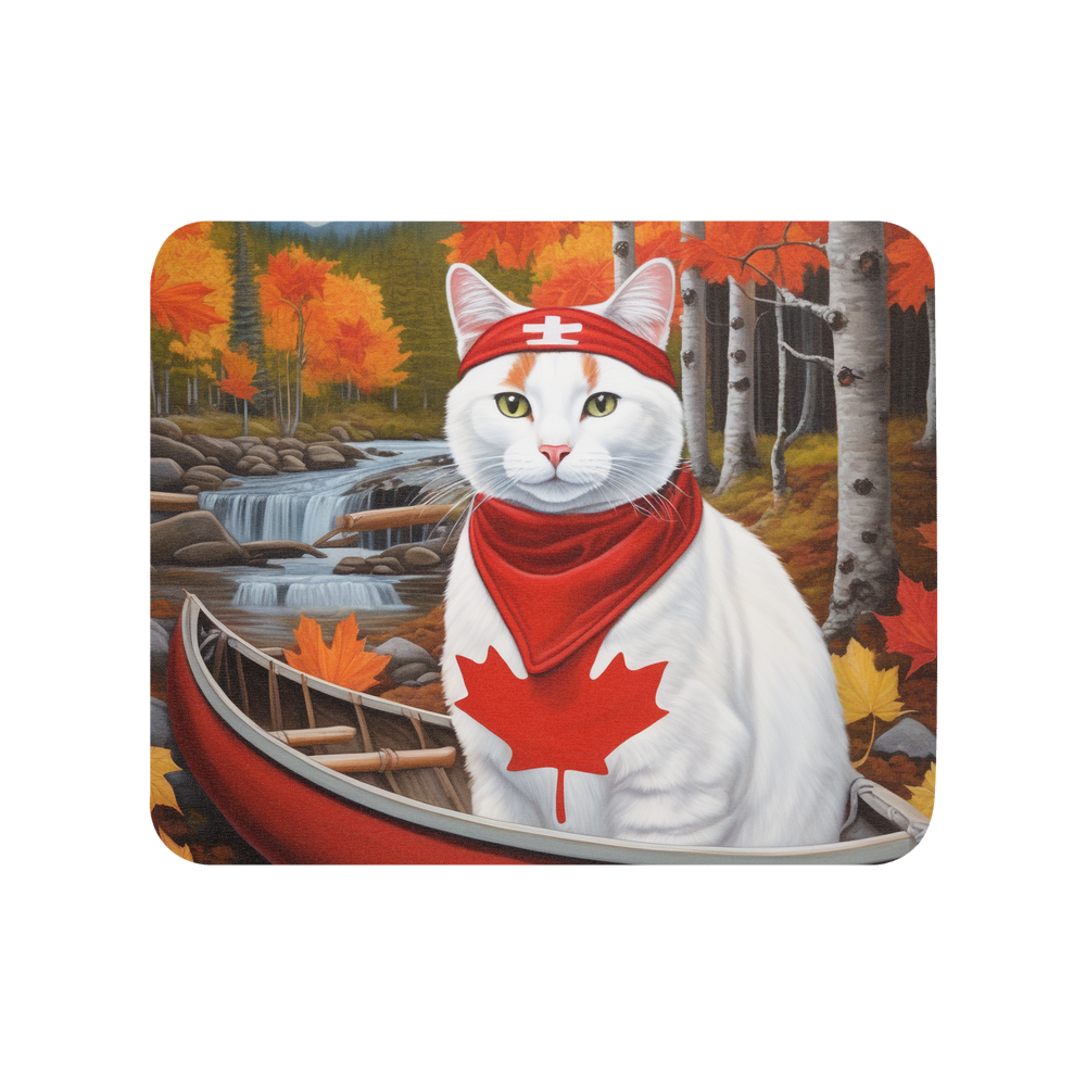 PugMug Custom White Companion Cat Mouse Pad