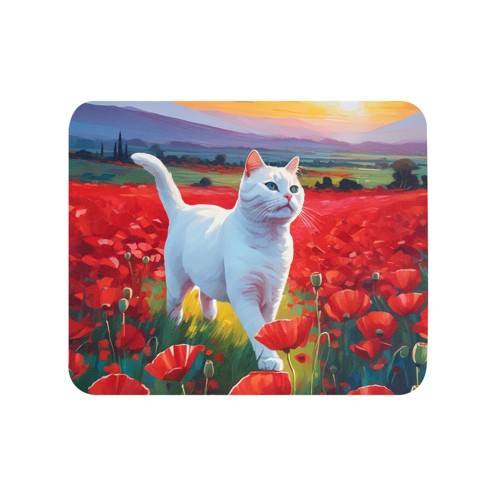 PugMug Custom White Companion Cat Mouse Pad