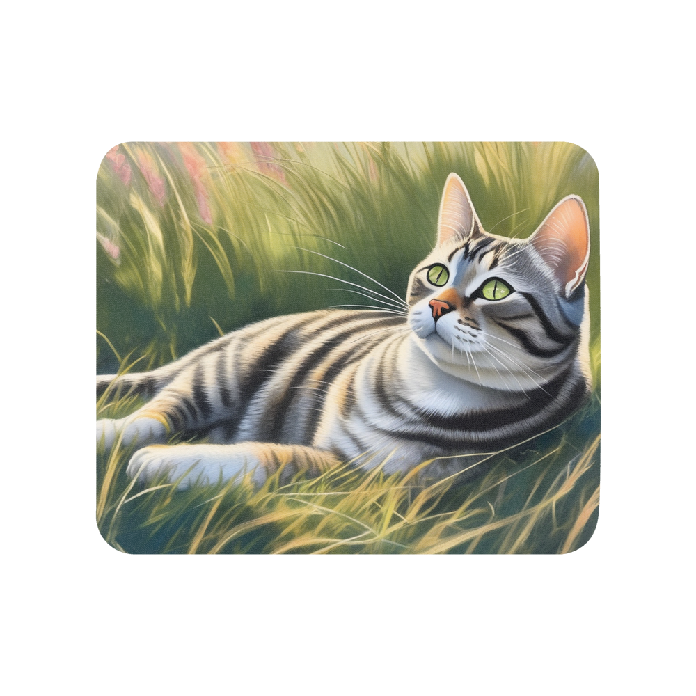 PugMug Custom Tabby American Shorthair Cat Mouse Pad