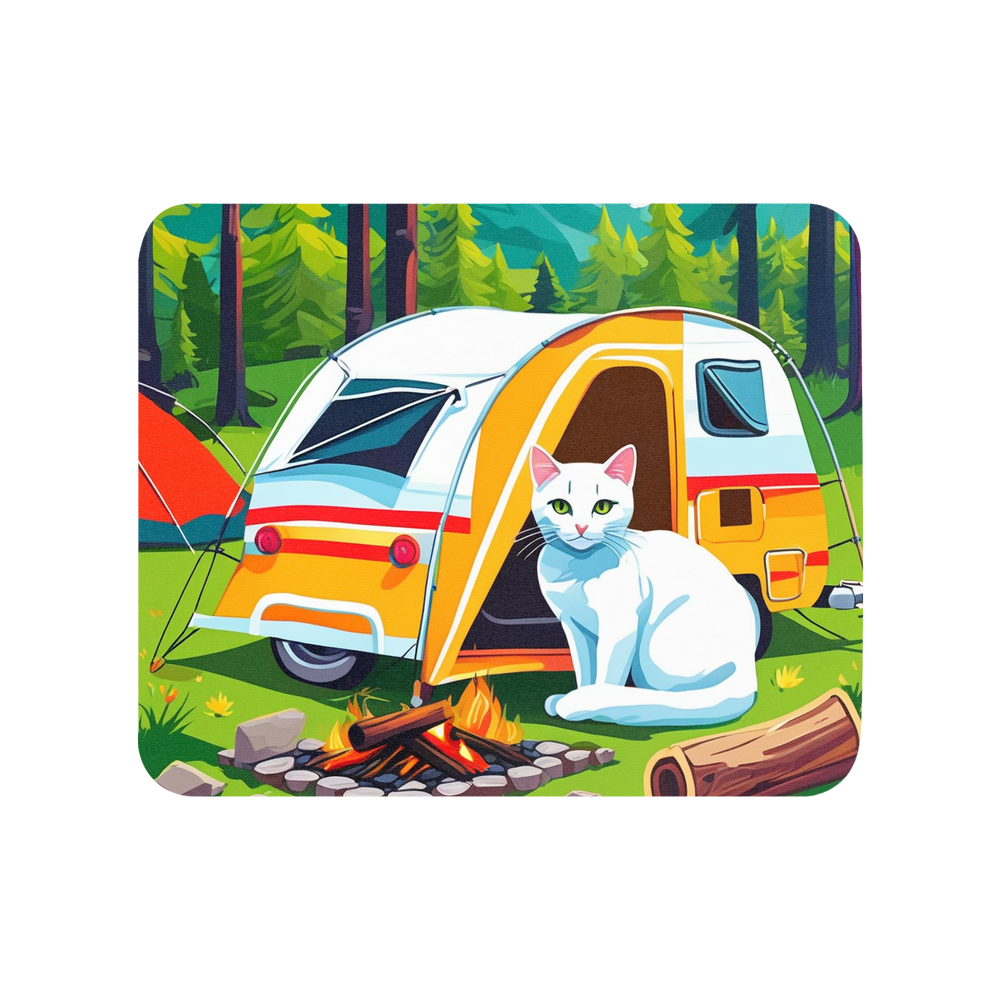 PugMug Custom White Companion Cat Mouse Pad