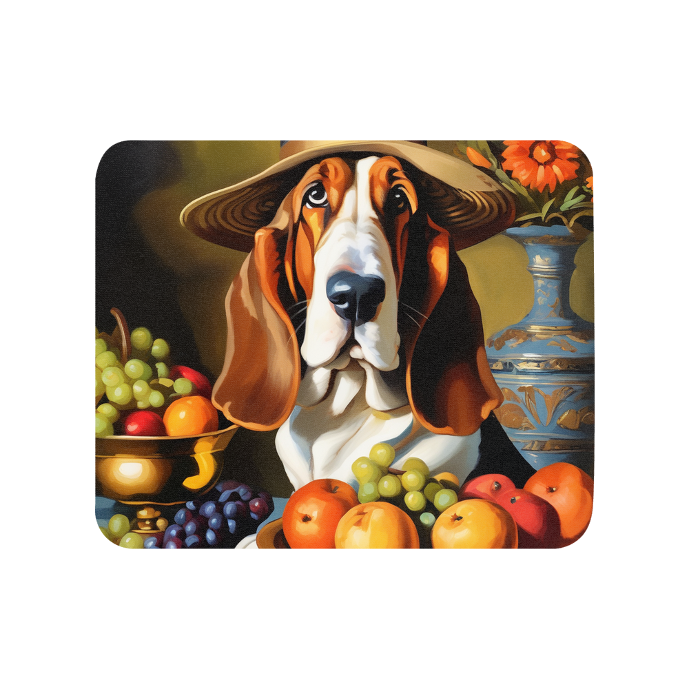 PugMug Custom Basset Hound Mouse Pad