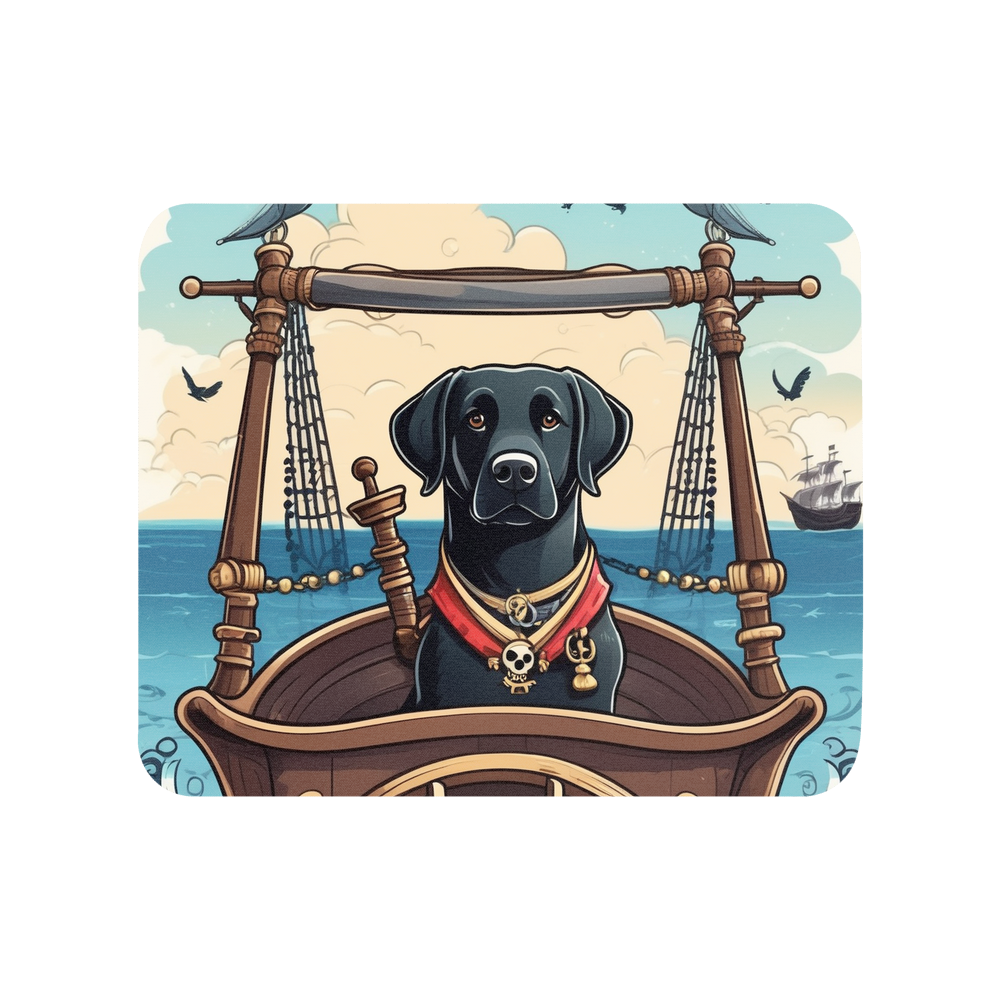 PugMug Custom Black Labrador Retriever Mouse Pad