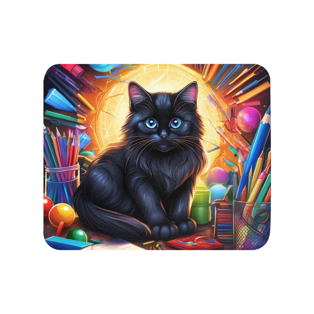 PugMug Custom Black Ragdoll Cat Mouse Pad
