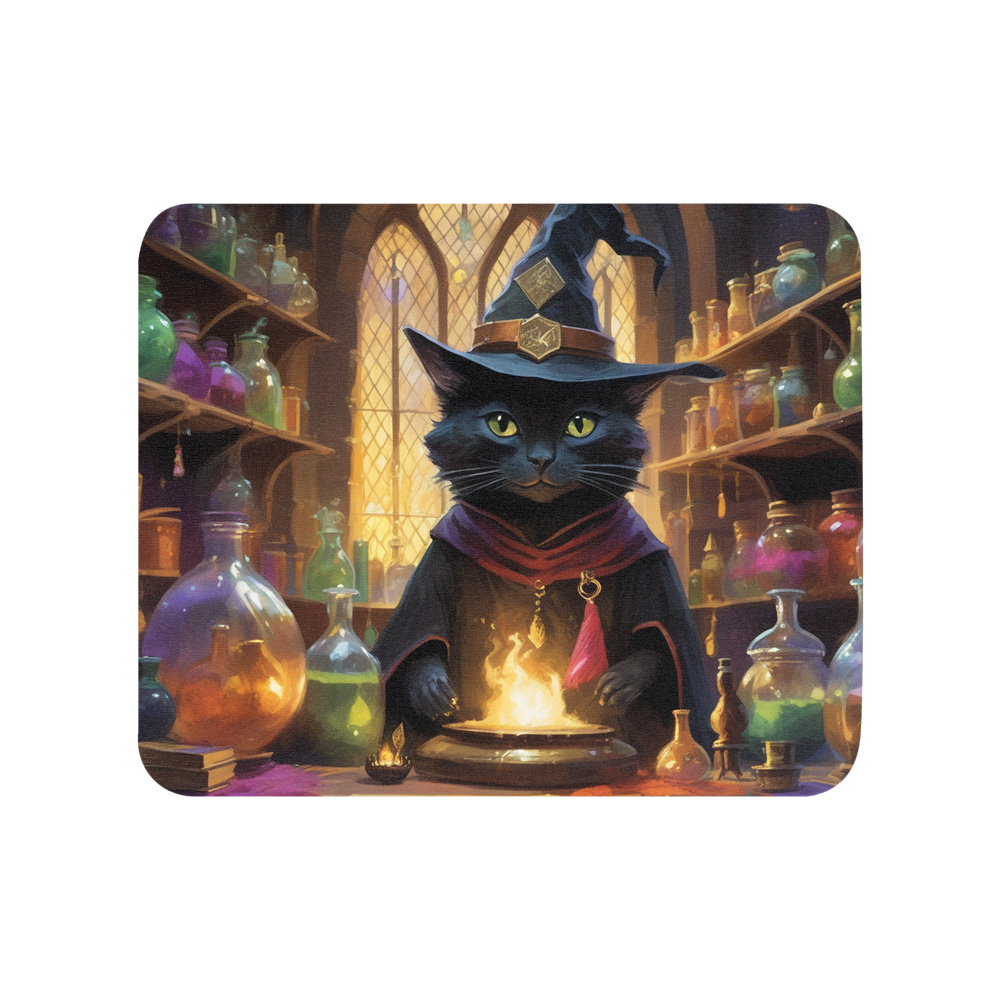 PugMug Custom Black Companion Cat Mouse Pad