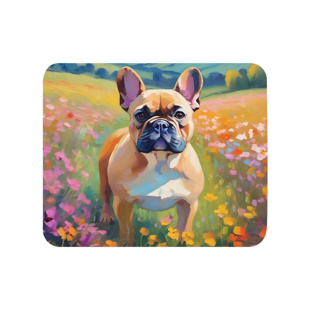 PugMug Custom Tan French Bulldog Mouse Pad