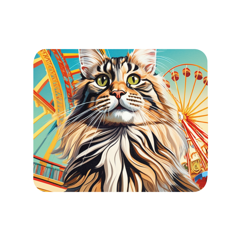 PugMug Custom Tabby Maine Coon Cat Mouse Pad