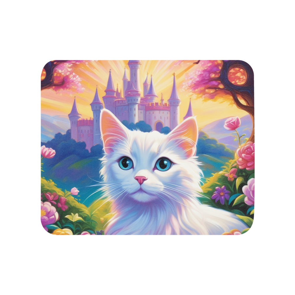 PugMug Custom White Companion Cat Mouse Pad