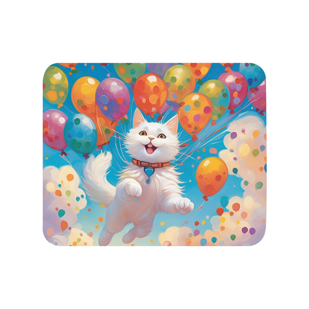 PugMug Custom White Companion Cat Mouse Pad