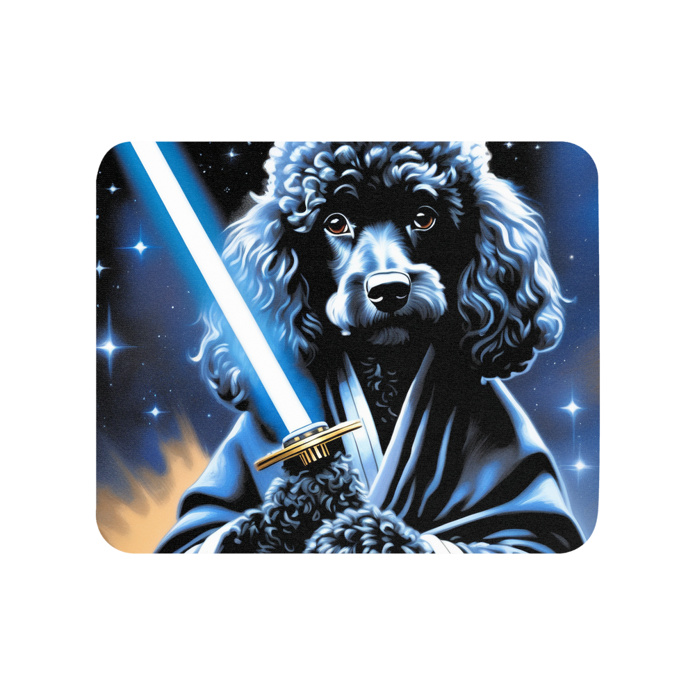 PugMug Custom Black Poodle Mouse Pad