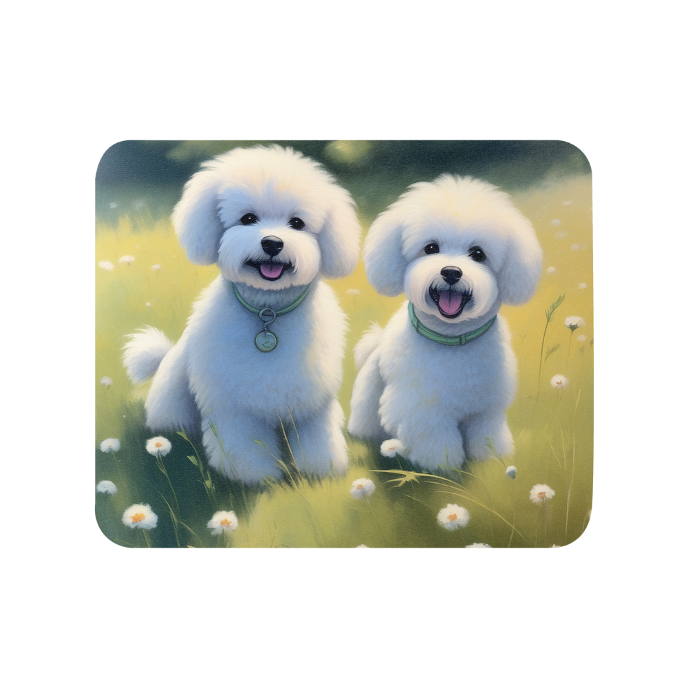 PugMug Custom Bichons Frise Mouse Pad