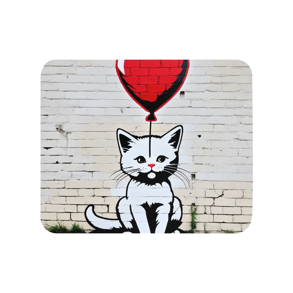 PugMug Custom White Companion Cat Mouse Pad