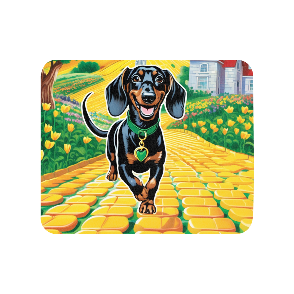 PugMug Custom Black Dachshund Mouse Pad