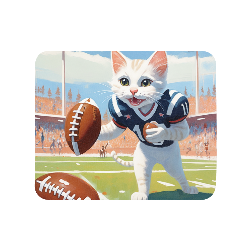 PugMug Custom White Companion Cat Mouse Pad