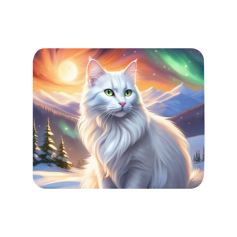 PugMug Custom White Companion Cat Mouse Pad