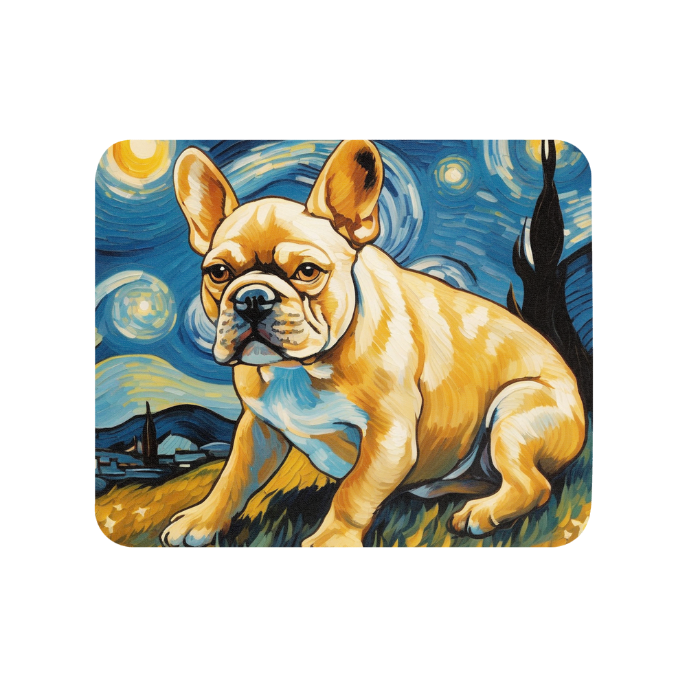 PugMug Custom Tan French Bulldog Mouse Pad