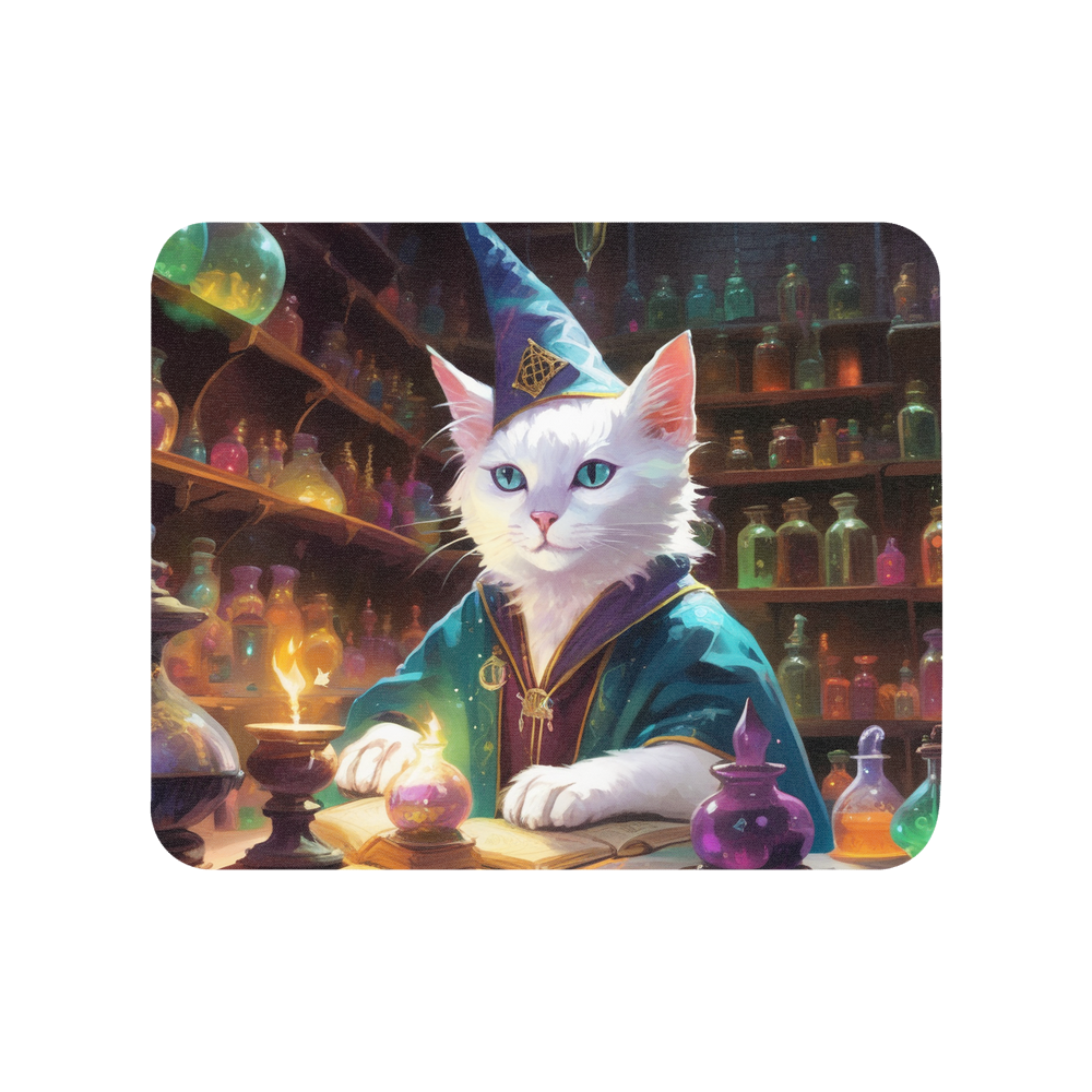 PugMug Custom White Exotic Cat Mouse Pad