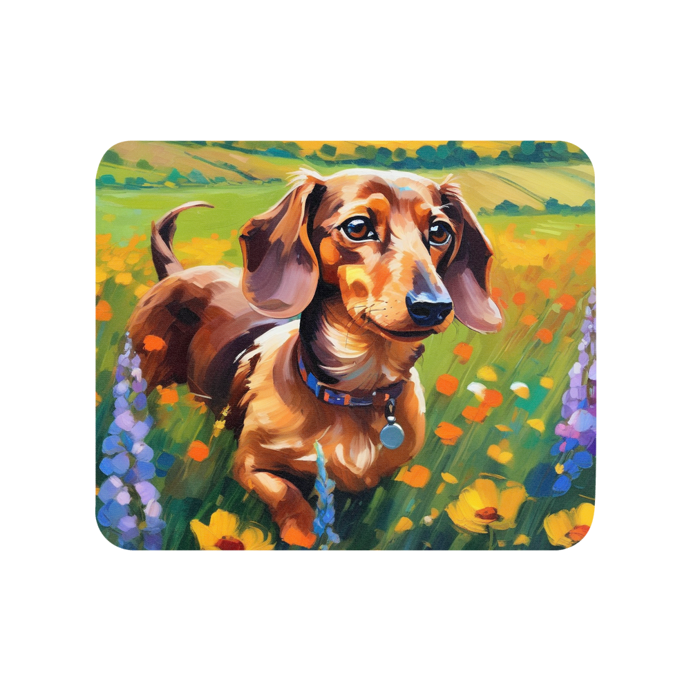 PugMug Custom Tan Dachshund Mouse Pad