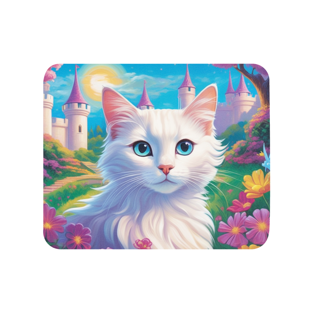 PugMug Custom White Companion Cat Mouse Pad
