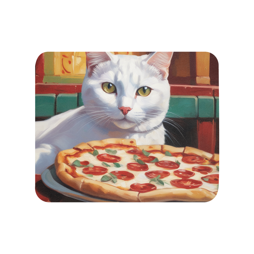 PugMug Custom White Companion Cat Mouse Pad