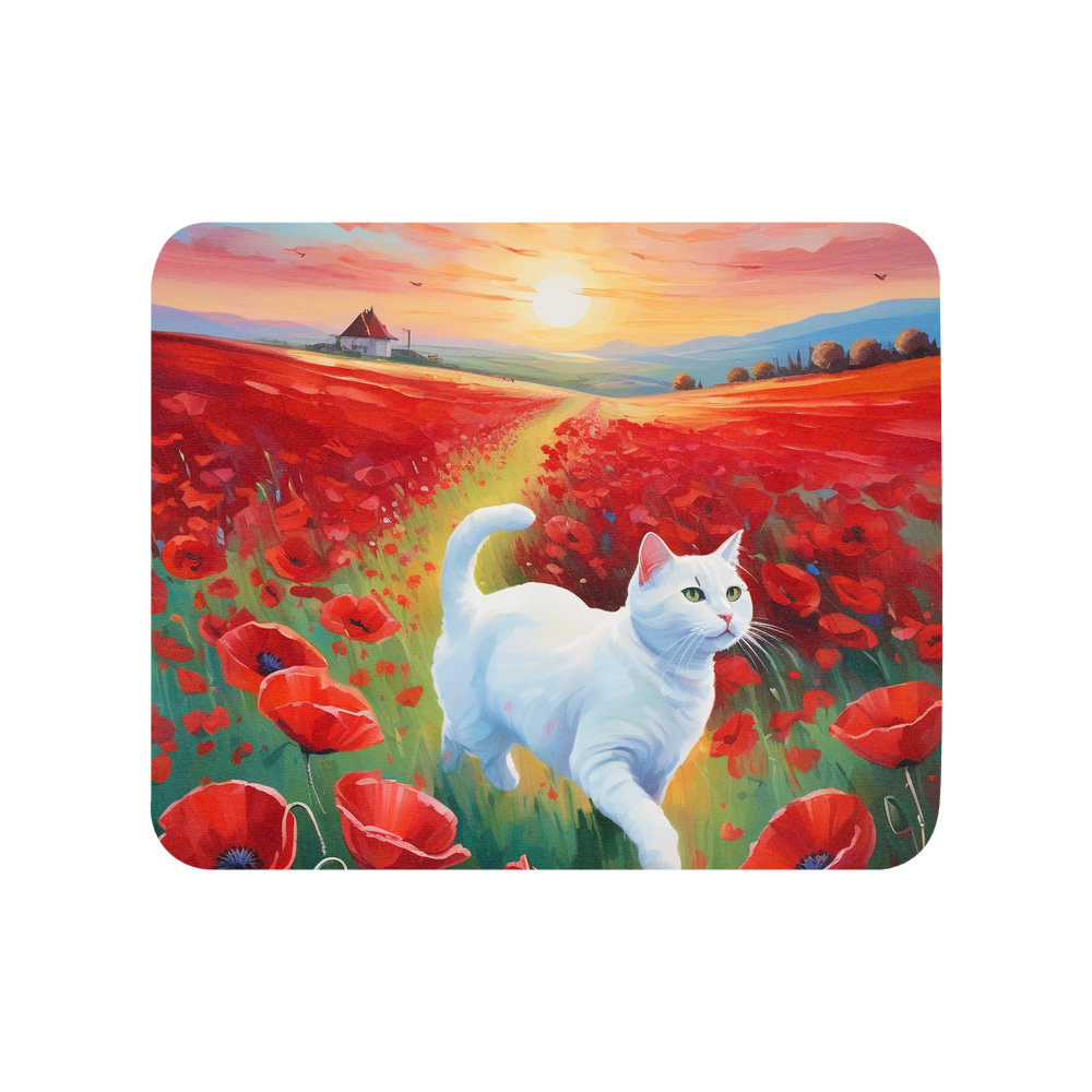 PugMug Custom White Companion Cat Mouse Pad