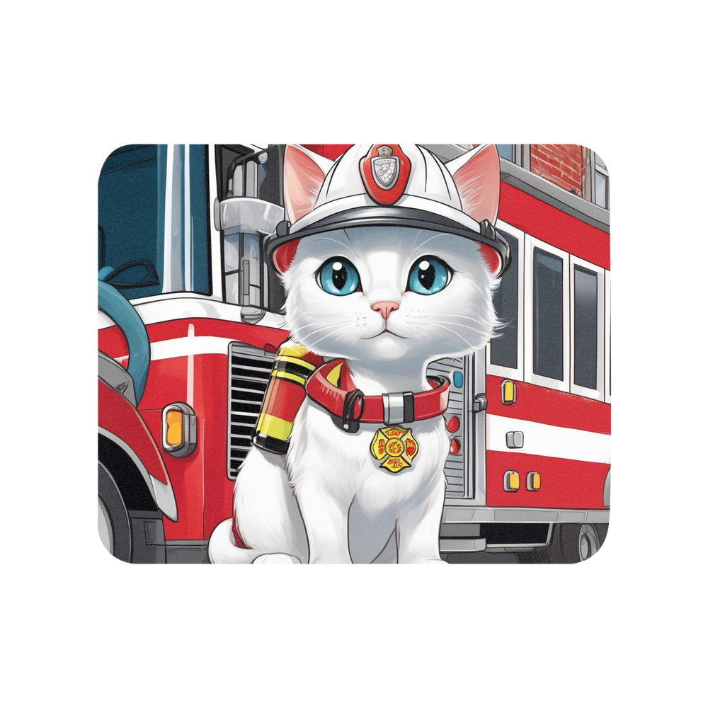 PugMug Custom White Companion Cat Mouse Pad