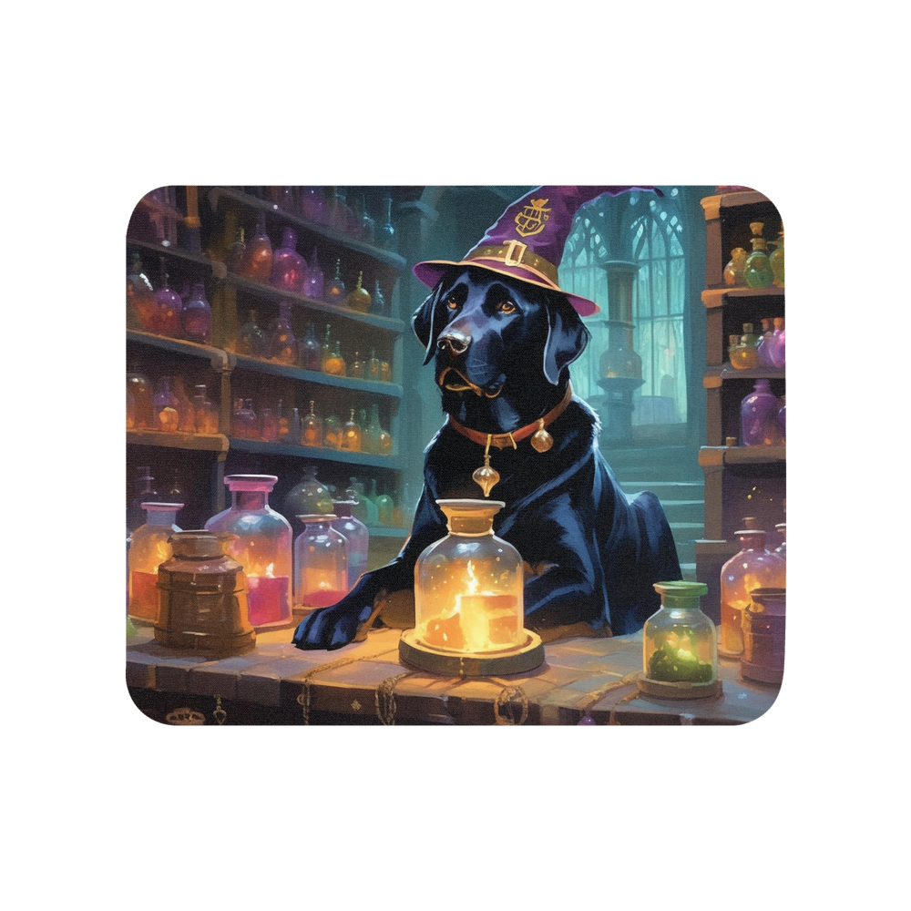 PugMug Custom Black Labrador Retriever Mouse Pad