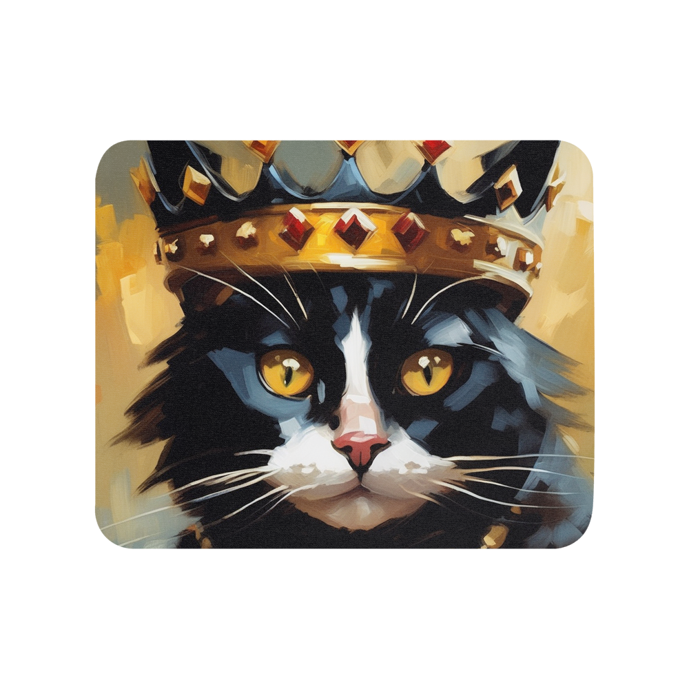 PugMug Custom Black Companion Cat Mouse Pad
